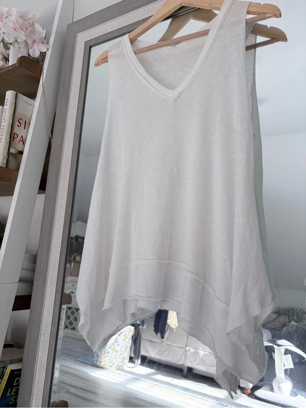 Project Social T White Asymmetrical Tank - Picture 3 of 4